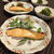 夏野菜の冷たいおひたしとヨーグル豆腐？！薄塩時鮭。