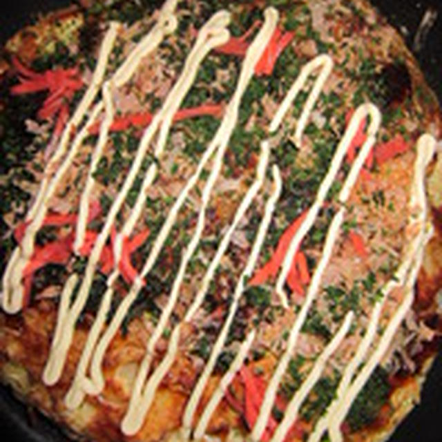 「竹輪のお好み焼き」