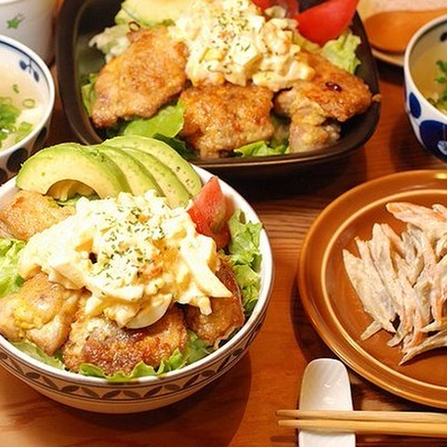 ６４５円＊チキン南蛮丼定食【お父さんっ子？】