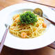 オイル・塩ソースのパスタ