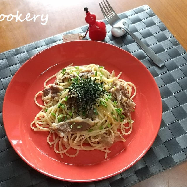 牛丼の具 de パスタ