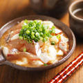 アジ刺身と長芋のたたき、ぶつ切りしたアジと叩いた長芋を焼き肉のタレで味付けする
