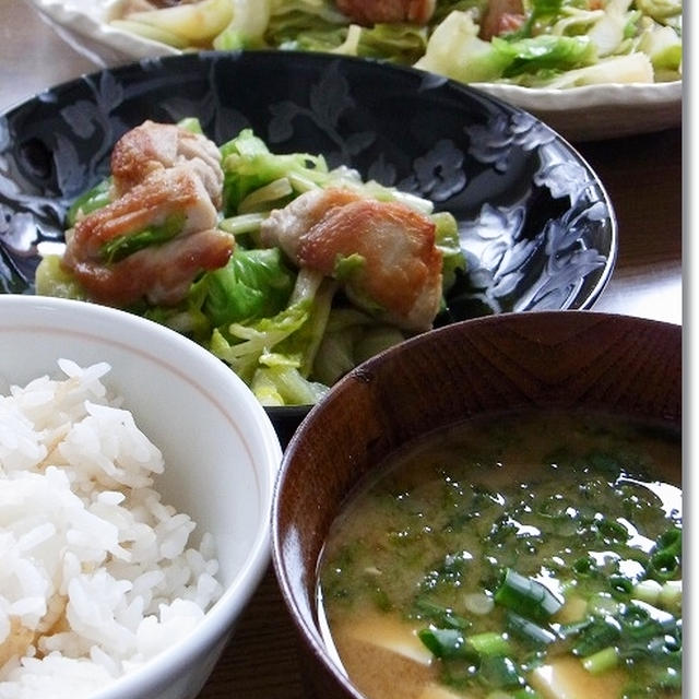 鶏もも肉とレタス･セロリのじゃんじゃじゃーん