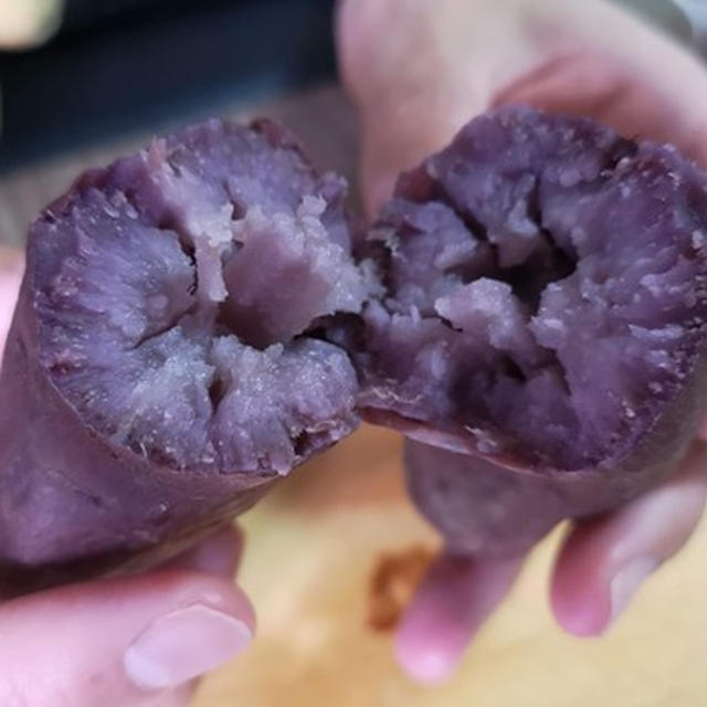 トロットロの仕上がり♪紫芋の焼きいも