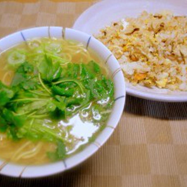 北海道塩ラーメン【インスタント】、小女子チャーハン