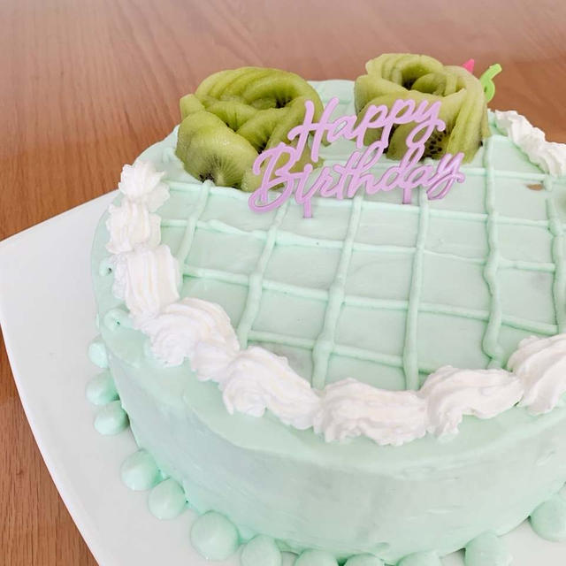 韓国風センイルケーキを誕生日に作ってみました♪