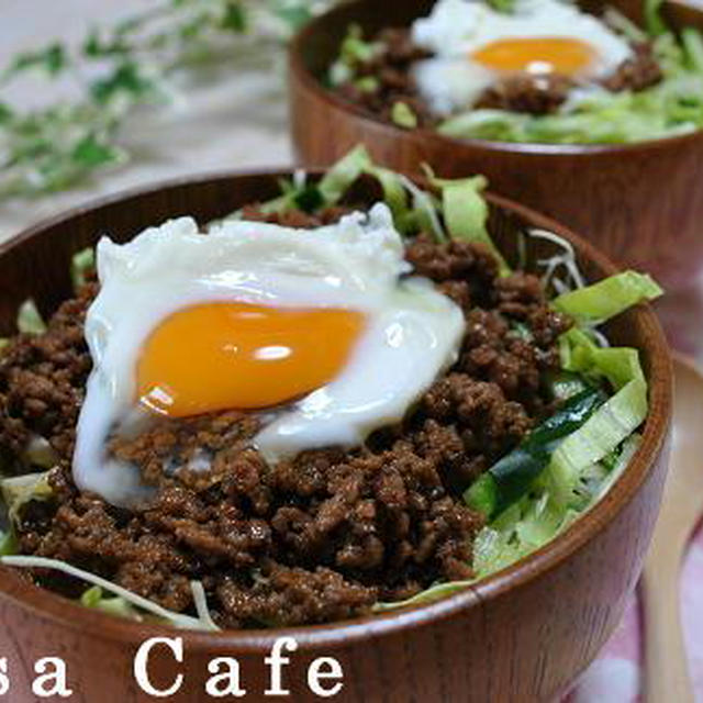 カレー風味そぼろ丼と、コンテスト優秀賞いただきました