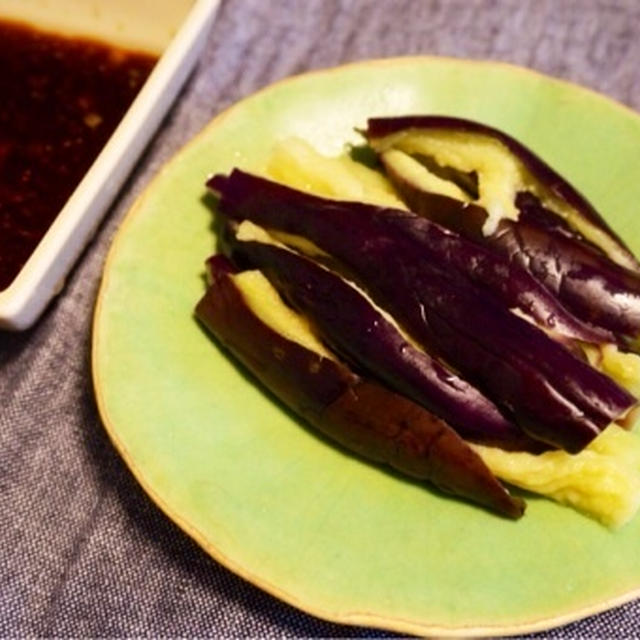 レンジで簡単 ナスの中華風