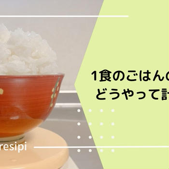 1食のごはんの目安量はどうやって計算するの？