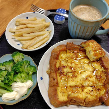 ライ麦食パンでフレンチトースト