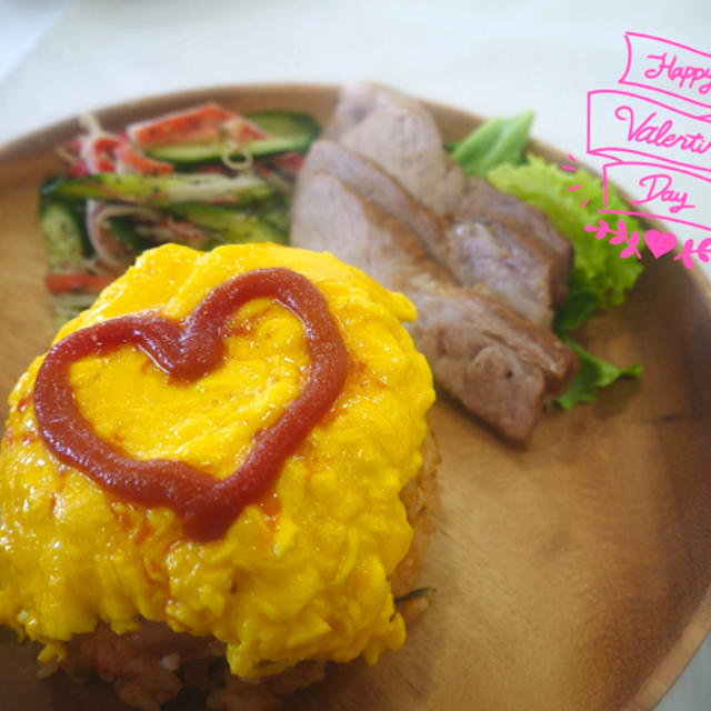 会社でバレンタインランチ♪