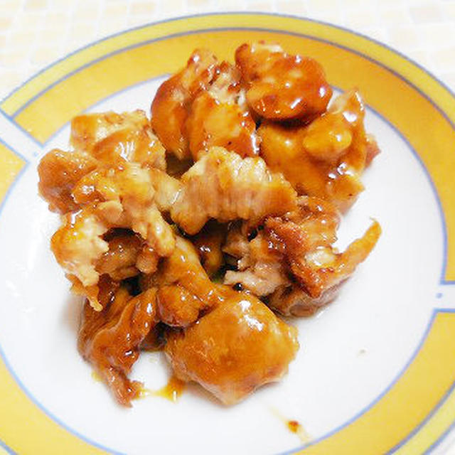 レトルト大豆ミートで甘酢炒め♪