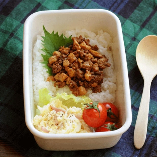ひき肉でお弁当　2種