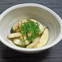 なすの浅漬け　からし風味