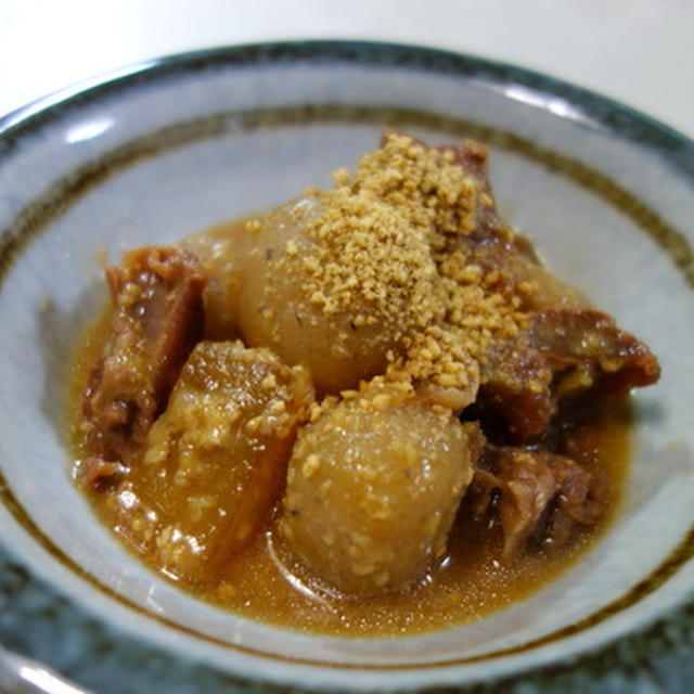 すじ肉の胡麻味噌煮