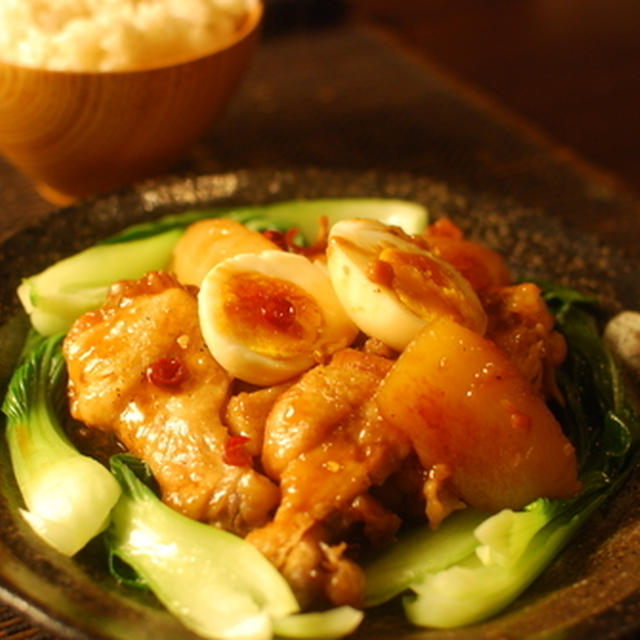 鶏手羽のはちみつ黒酢煮