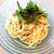 お昼はじゃこと大葉の梅パスタ！