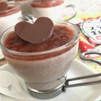 スライス生チョコレートで豆乳チョコプリンを作りました♬