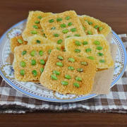 チーズ史上最高のパリパリ食感！レンジで簡単おつまみ 枝豆のチーズせんべい