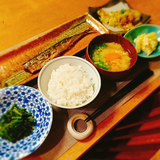 和食で夕食