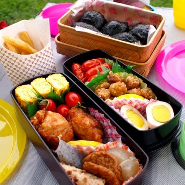 詰めただけのお弁当＆海老とアボカドのリゾット