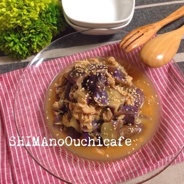 レンチン♪でささっと簡単！ナスとツナの中華煮浸し