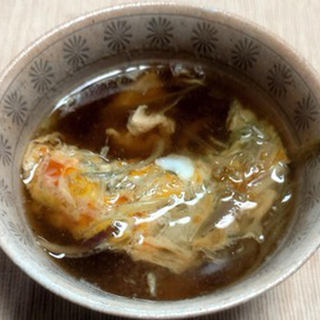 ミョウガの玉子とじ汁、魚そうめん