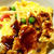 ５月　その１　かにたまとプチトマトとパセリのパスタ