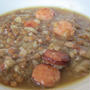 レンズ豆とソーセージのスープ