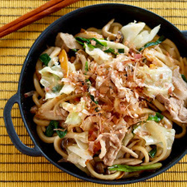 How to Make Yaki Udon (Stir-Fried Udon Noodles) | Japanese Cooking Video Recipe