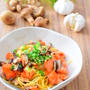 しいたけたっぷり♪にんにく鮭パスタのレシピ