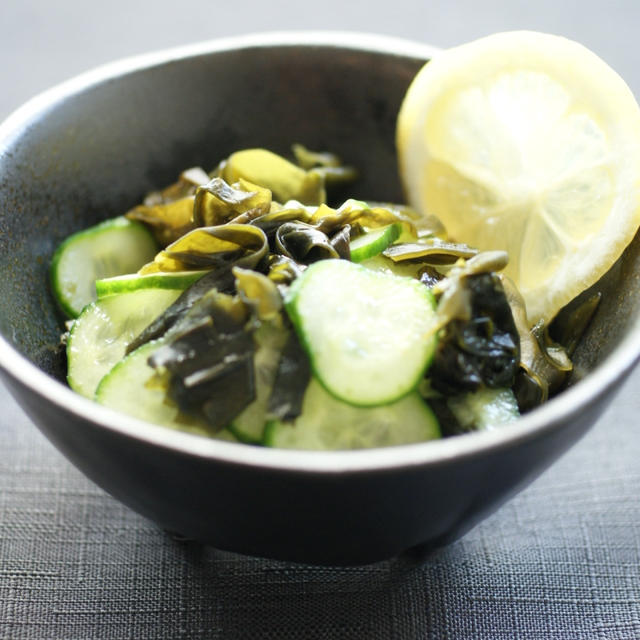 減塩Recipe～春らしいレモンの酢の物