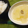 冬瓜の煮物 with 朱鷺と暮らす郷 と ノンフライヤーで焼きりんご