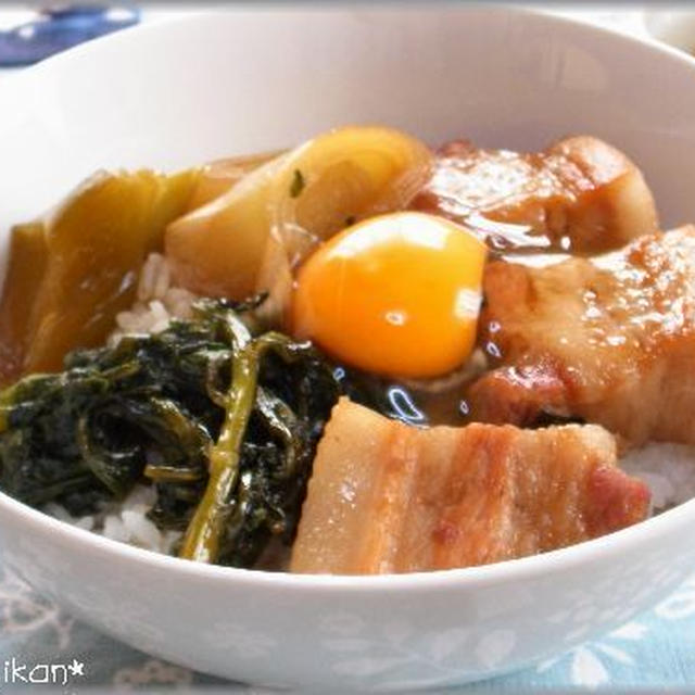 フライパンひとつで・・・豚角すき焼き丼★