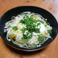 簡単！大葉入り冷たいたぬきうどん