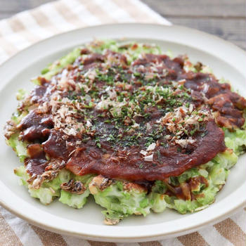 米粉豆腐お好み焼きレシピ【卵なし小麦粉なし長芋なし】幼児食にも