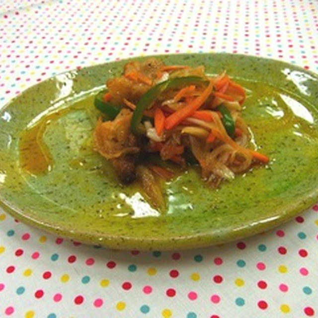 ★青魚とたっぷり野菜の甘酢漬け★