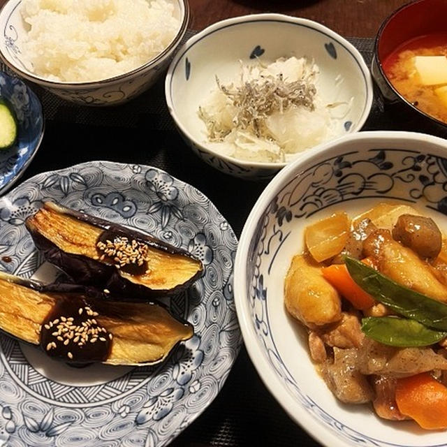 電気代節約のために＆鶏肉と里芋の揚げ煮