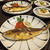 鯵のムニエルはカレー味。蒸し豆腐と三色ナムル♪