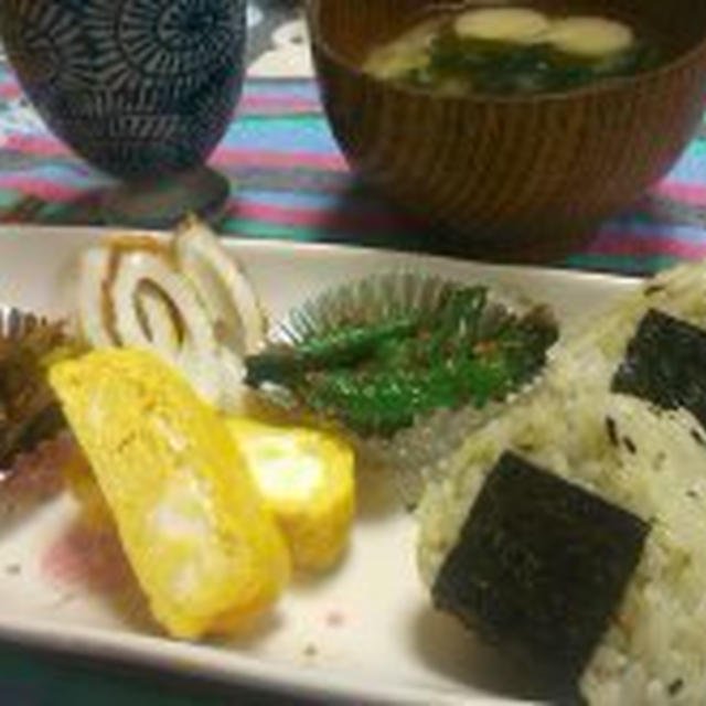 おにぎり定食