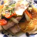 残り野菜整理のあんかけ焼きそば