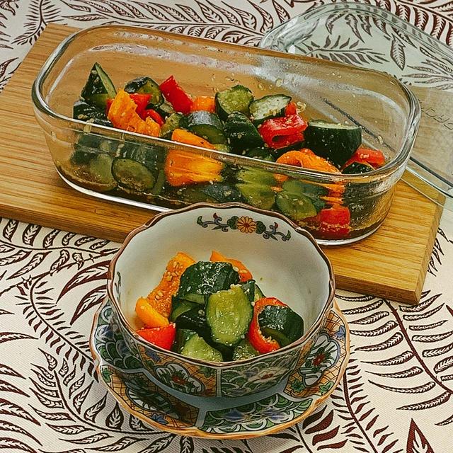 【無限きゅうりパプリカ】夏野菜を消費 簡単レシピ