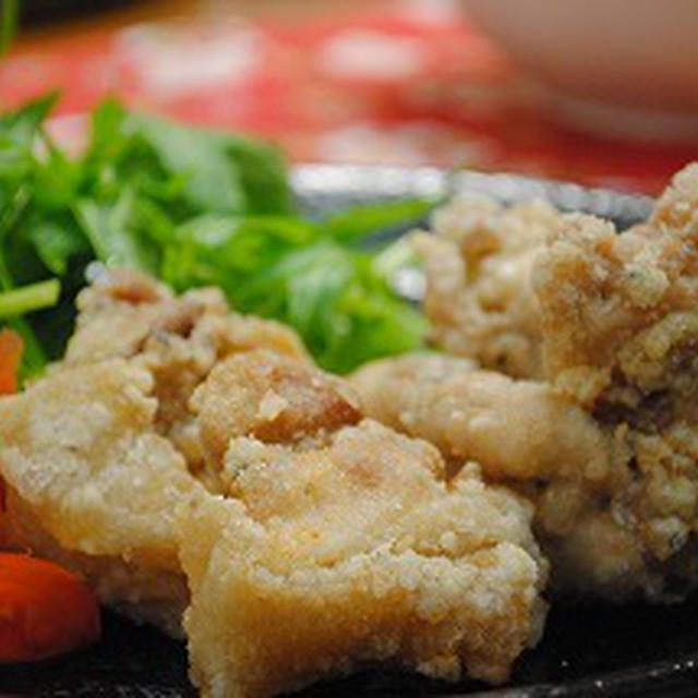 ガーリック風味の　塩から揚げ〜☆