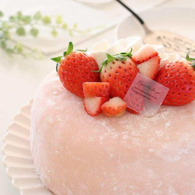 あけましておめでとうございます！「もちもちいちごケーキ」作りました🍓レシピもあります！