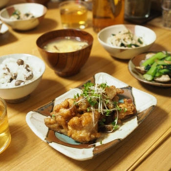 鶏肉とれんこんのチャイナデリ風ごはん