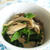小松菜と舞茸の炒め物　　椎茸すり身団子