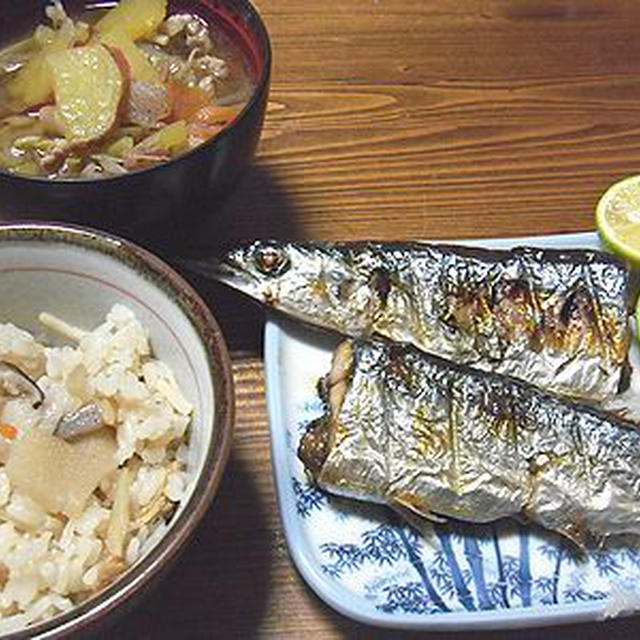 秋三昧の晩御飯とゴーヤのつくれぽ、長男の受難