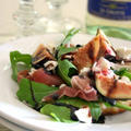 Fig and Prosciutto Salad on Flatbreadフラットブレッドのいちじくサラダのせ