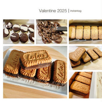 Valentine2025〜チョコパイで作るロータスのトリュフサンド