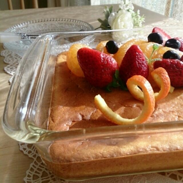ベイクドみかんチーズケーキと。